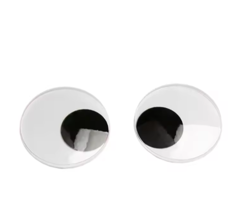 Jumbo Self Adhesive Googly Wiggly Eyes 7.5/10/15.4cm for Toys Dolls DIY Accessory Eyeball Refrigerator Door