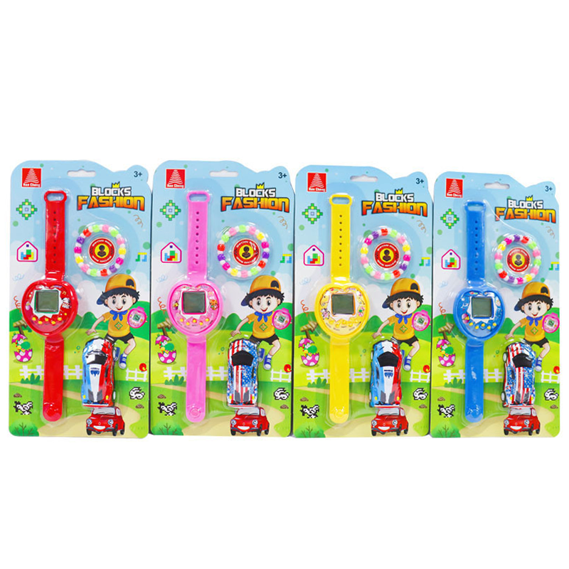 Color Mix Handheld Virtual Pet Game - 168 in 1 Electronic Keychain Toy with Battery