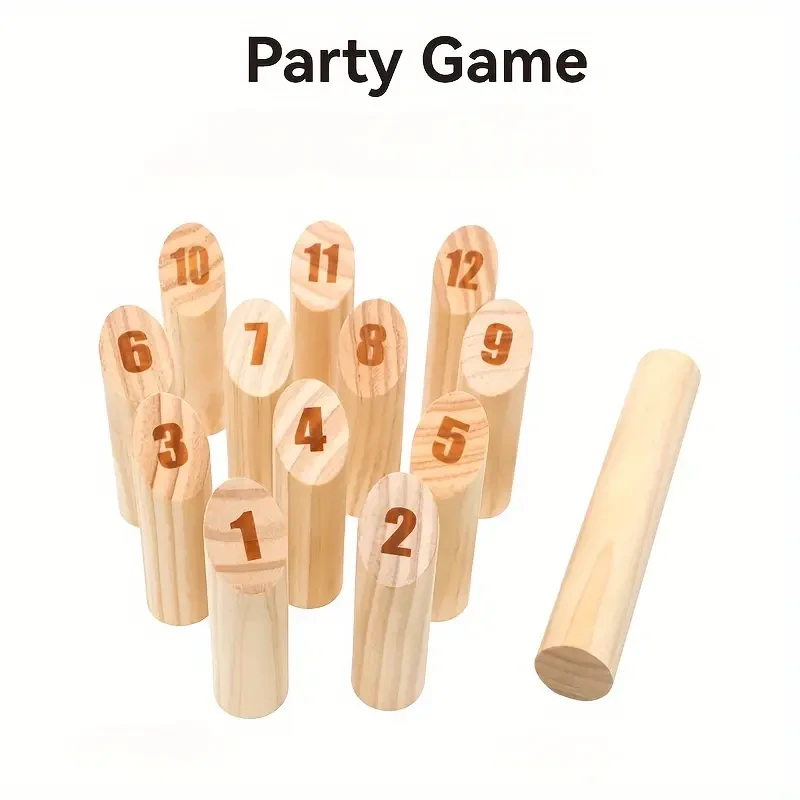 Wooden Number Throwing Game