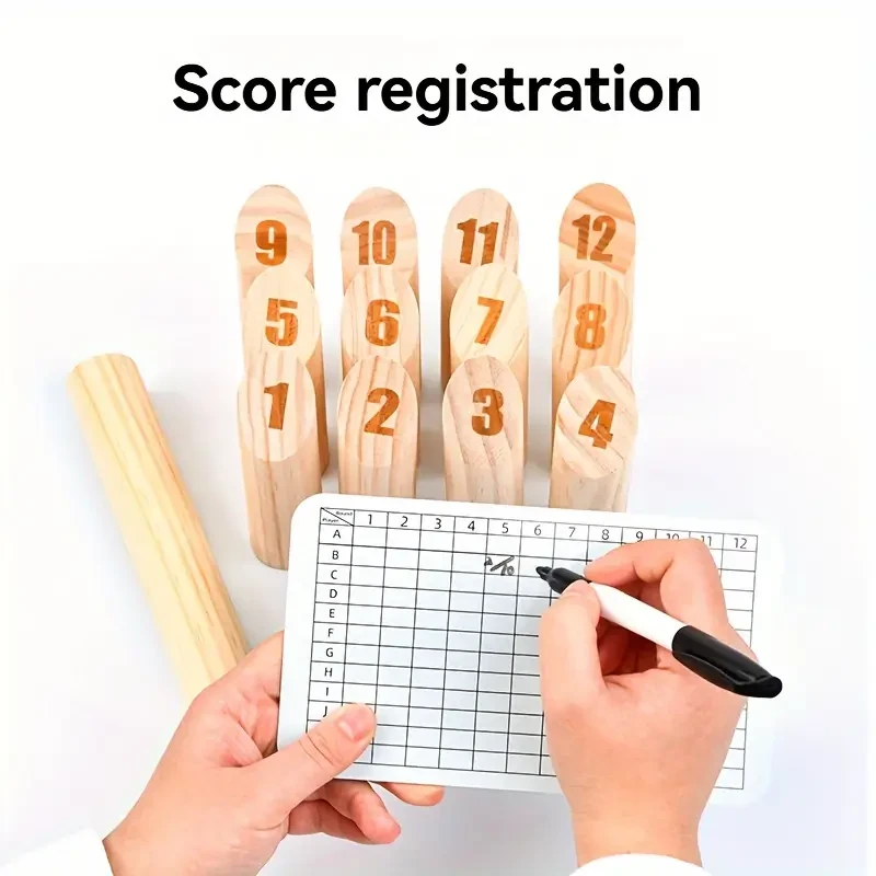 Wooden Number Throwing Game