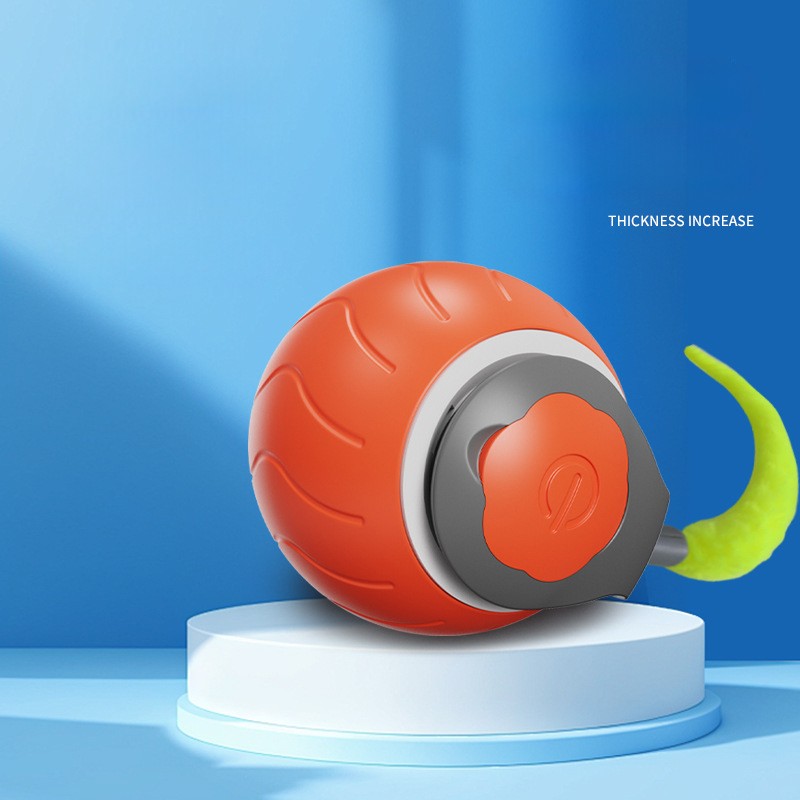 Speedy Tail 2.0 - Interactive Electric Rolling Ball with Teasing Tail  Smart Cat Toy for Indoor & Outdoor Fun