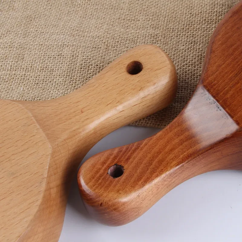 Multifunctional Wooden Bowl Wooden Tableware With Handle For Fruit Salad Bowl
