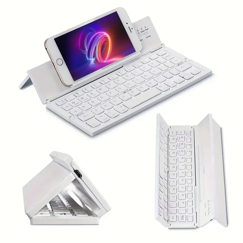 BATTOP Portable Foldable Wireless Keyboard with Stand