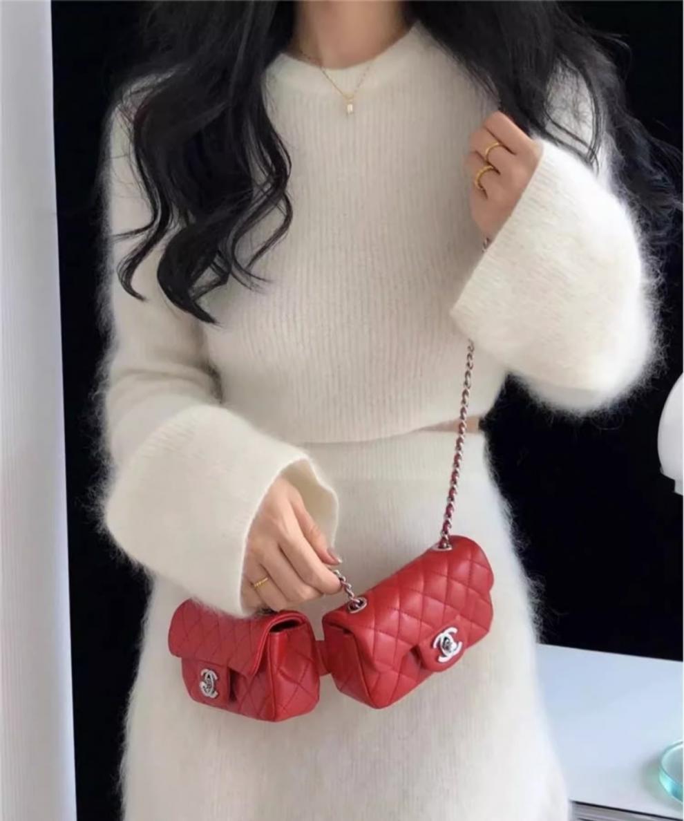 Women's Inner Matching Fashion Coat Two-piece Set