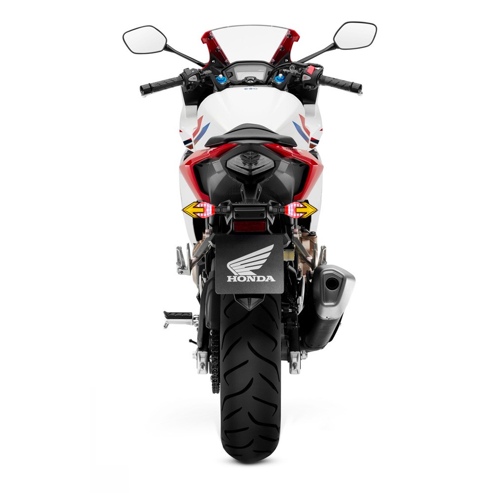 Motorcycle Arrow-shaped Light Guide Two-color LED Turn Signal Daytime Running Lamp