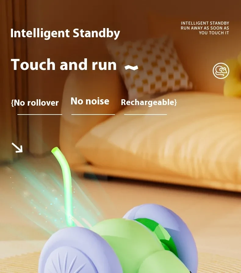 Cat Running Car Self-Hi Relieving Stuffy Electric Toy Pet Products