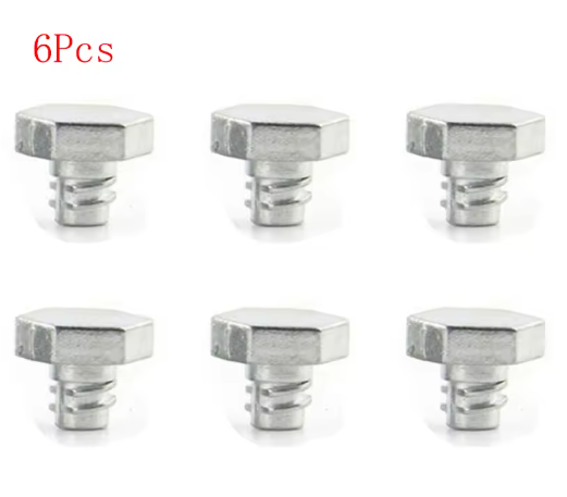 6 Pcs Performance Tip Pack Parts Kits Replacement Part Spin Track Spinning Tops Screw Metal Face Bolts