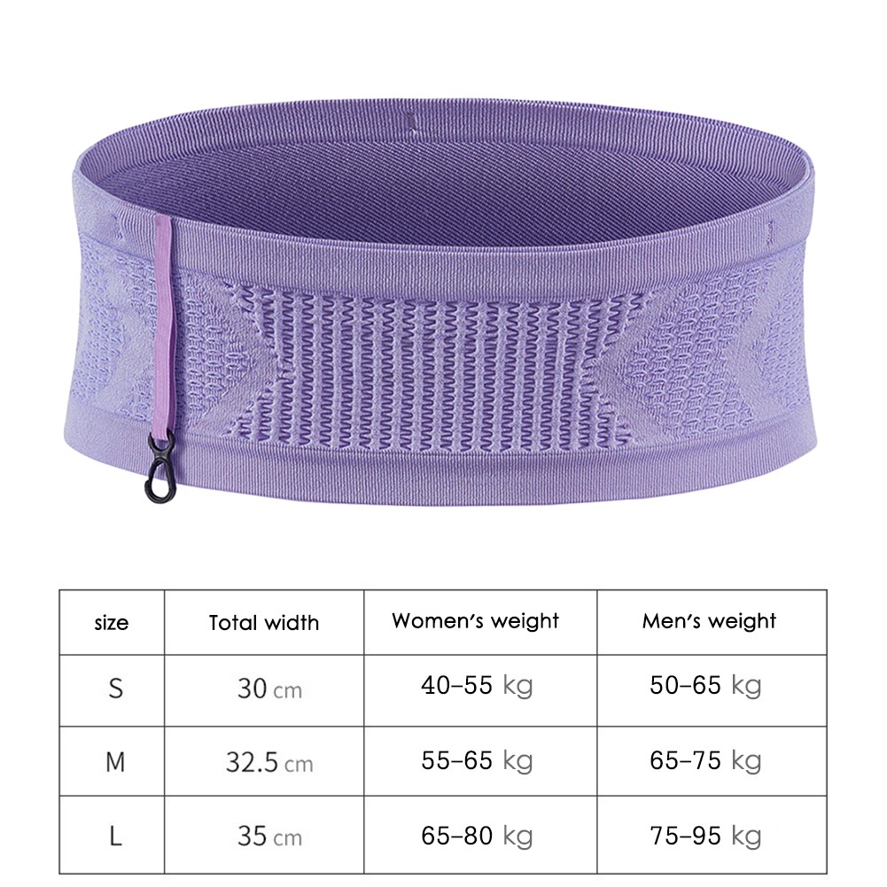 Seamless Running Waistpack Lightweight Invisible Jogging Waist Bags