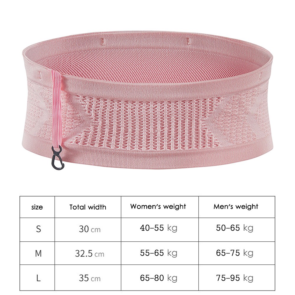 Seamless Running Waistpack Lightweight Invisible Jogging Waist Bags