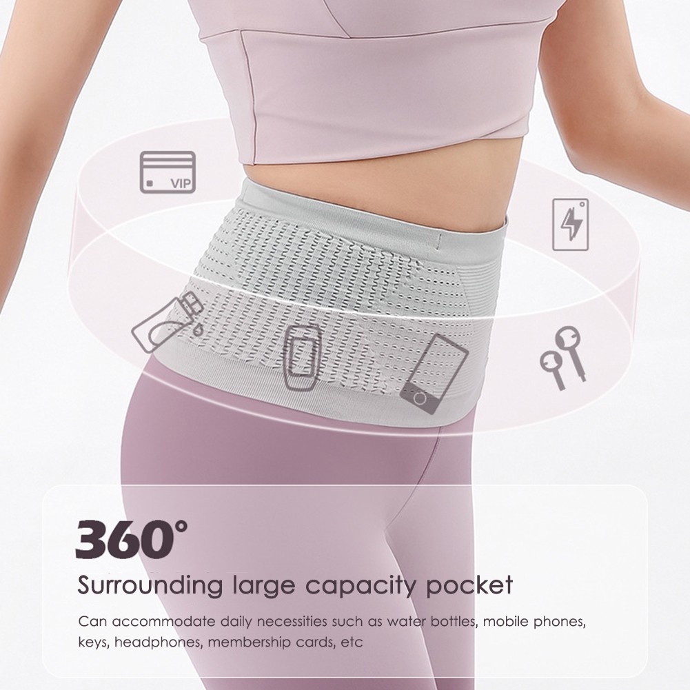 Seamless Running Waistpack Lightweight Invisible Jogging Waist Bags