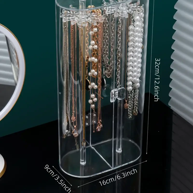 Dustproof Necklace Storage Box