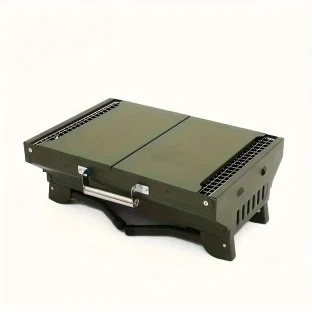 Large Foldable Charcoal BBQ Grill – Portable Outdoor Barbecue Box
