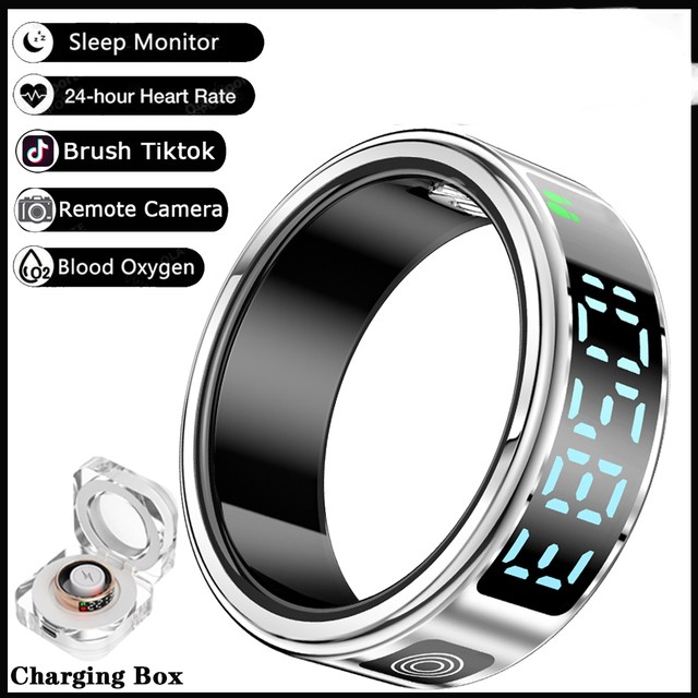 Smart Ring for Men and Women with LED Display