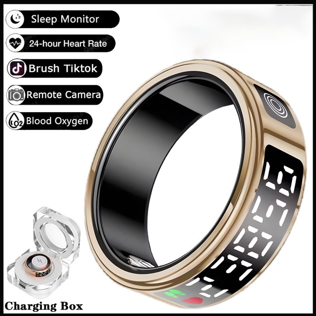 Smart Ring for Men and Women with LED Display