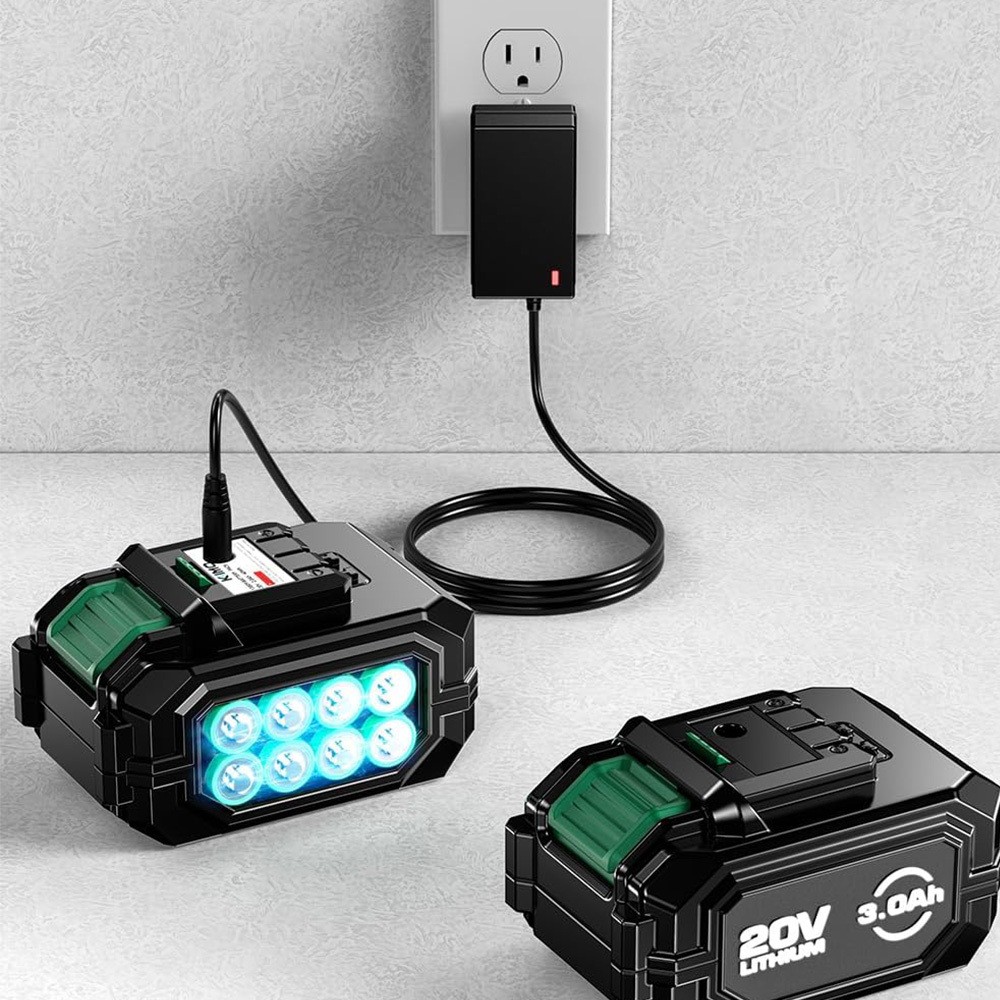 Cordless Impact Wrench 1/2", Premium Brake Stop, 3000 RPM & Max Torque 350 ft-lbs (475N.m), 7 Sockets & 3 Inch Extension Bar, 1/2 Impact Gun