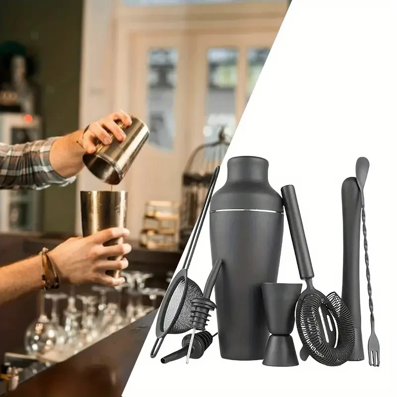 Stainless Steel Cocktail Shaker Mixer Drink Bartender