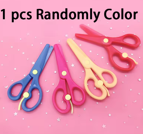 Preschool Cutting Pasting Cut Lines Fruits Animals Paper Projects Kids Learn Scissor Skills Activity Book & Safe Scissors