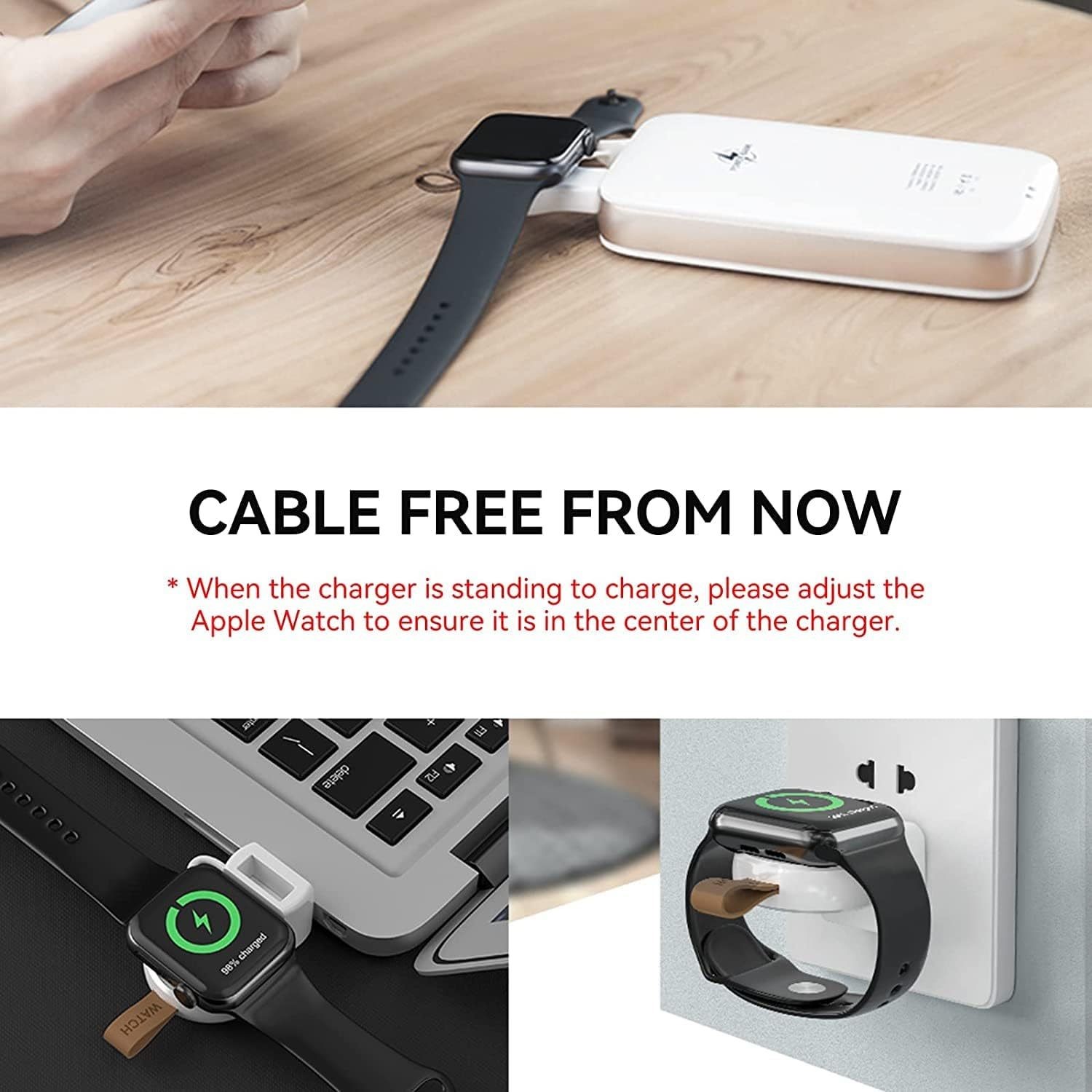 Apple Watch Wireless Charger, USB, Portable.