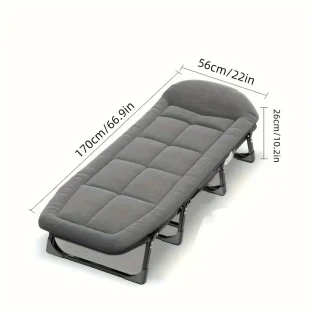Portable Folding Bed – Aluminum Frame, Adult Size