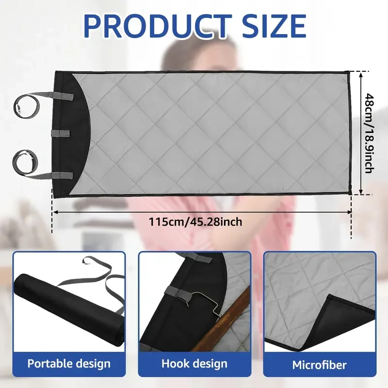 Portable Ironing Mat Hanging Over Door Clothes Steamer Pad