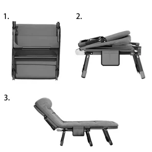 Portable Folding Bed – Aluminum Frame, Adult Size