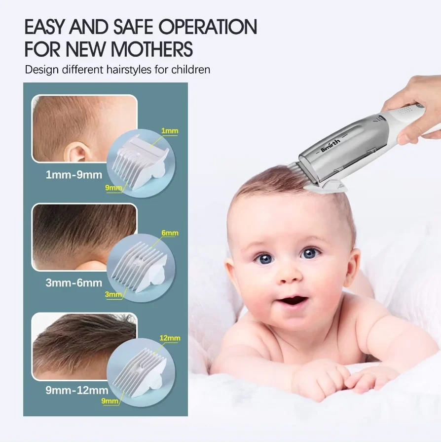 Bimirth Silent Baby Hair Clipper With Hair Vacuum