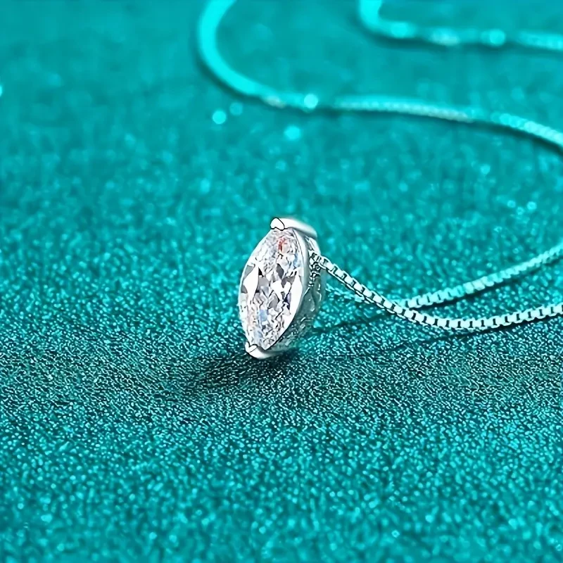 Marquise Moissanite Pendant Necklace