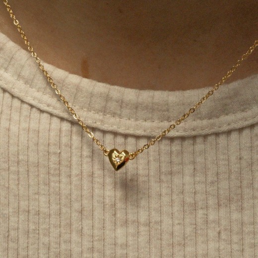 Independent Station Loving Heart Zircon Necklace Bracelet