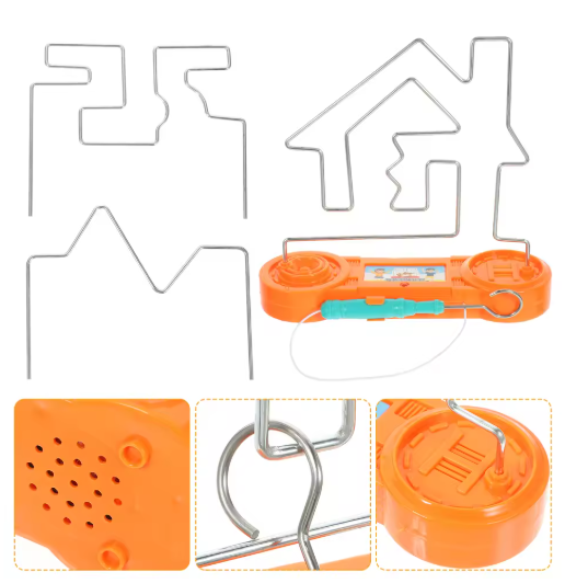 Electric Shock Maze Games for Kids: Children's Toys for Christmas and Birthdays (Orange)