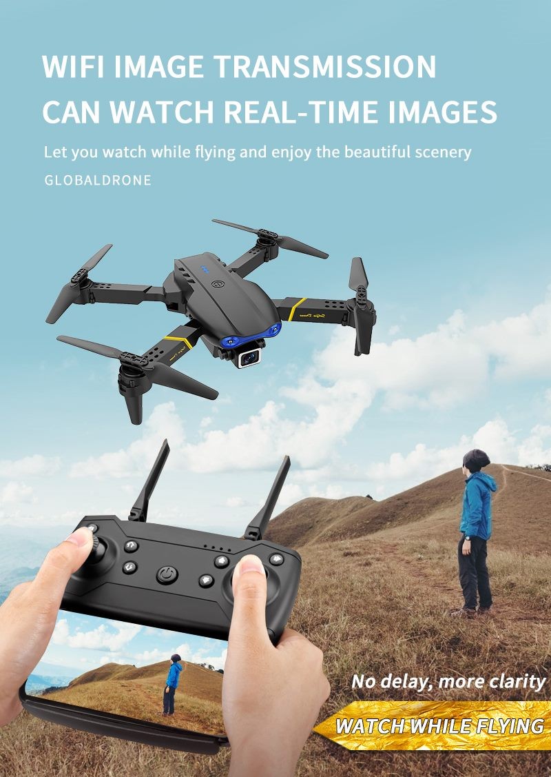 Drone, Global Drone, E99 Pro, 4K Dual Camera, High Quality