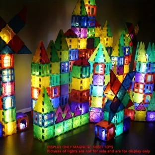 KIDNOAM 102pcs Magnetic Building Blocks – Vehicle-Themed Construction Toys
