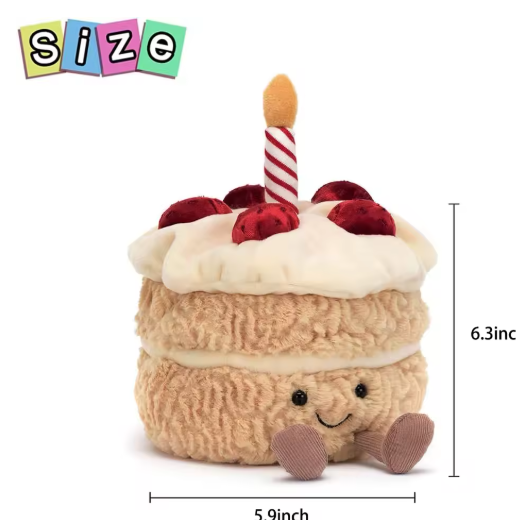 99 Multiplication Table Math Toy Montessori Educational Wooden Board Children Baby Toys Arithmetic Teaching Aids for Kids GiftsCake Plush Toy Stuffed Animal Birthday Cake Plushie Doll Toys Gift for Kids Children 6.3inch