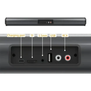 20W Wireless TV Sound Bar with Deep-Bass Subwoofer – Enhanced Surround Sound