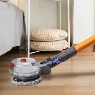 Electric Double Mop Attachment for Dyson V7–V15 – Dual Spin Mop with Water Tank