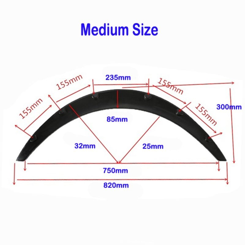 Fender Flares Arch Wheel Eyebrow Protector