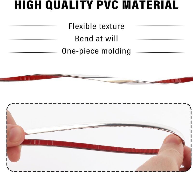 Car Chrome Styling Moulding Trim Strip 12mm x 5M