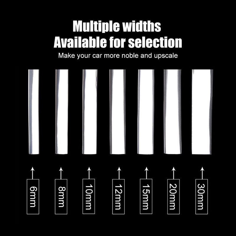 Car Chrome Styling Moulding Trim Strip 12mm x 5M