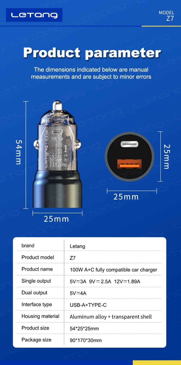 Car Charger, 100W