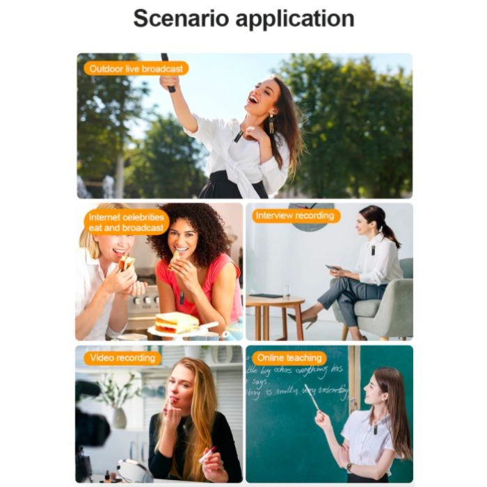 Wireless Lavalier Microphone, Lightning interface.