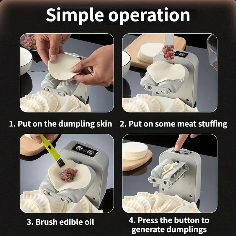 New Rechargeable Automatic Dumpling Making Machine
