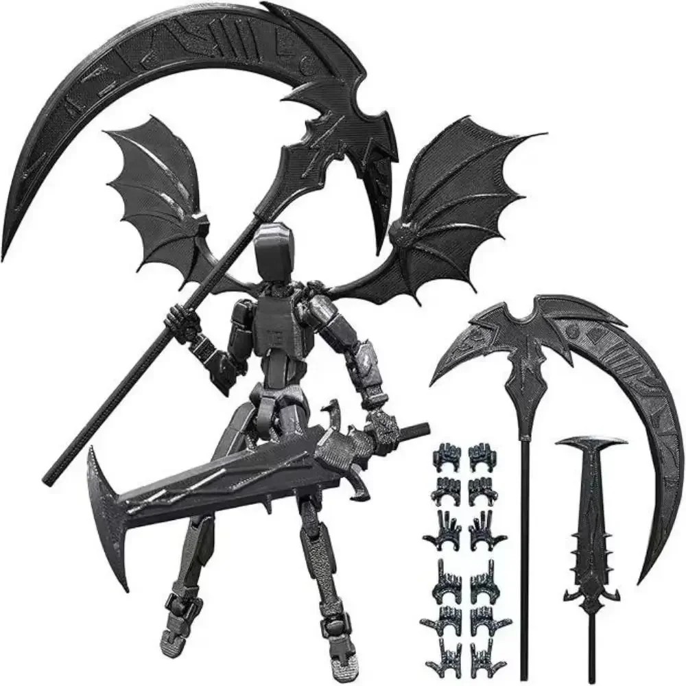 3D Printed Reaper Robot Model  Multi-Jointed Movable Desktop Decoration Action Figure