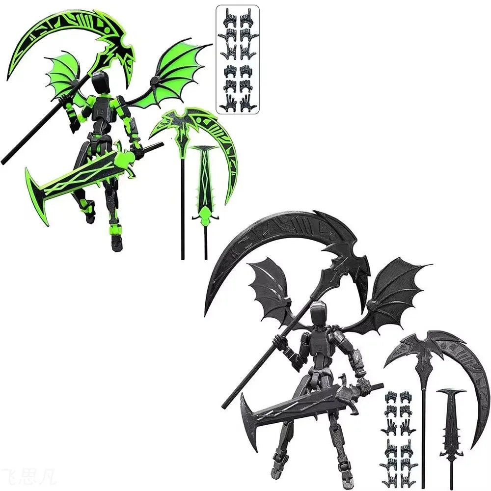 3D Printed Reaper Robot Model  Multi-Jointed Movable Desktop Decoration Action Figure