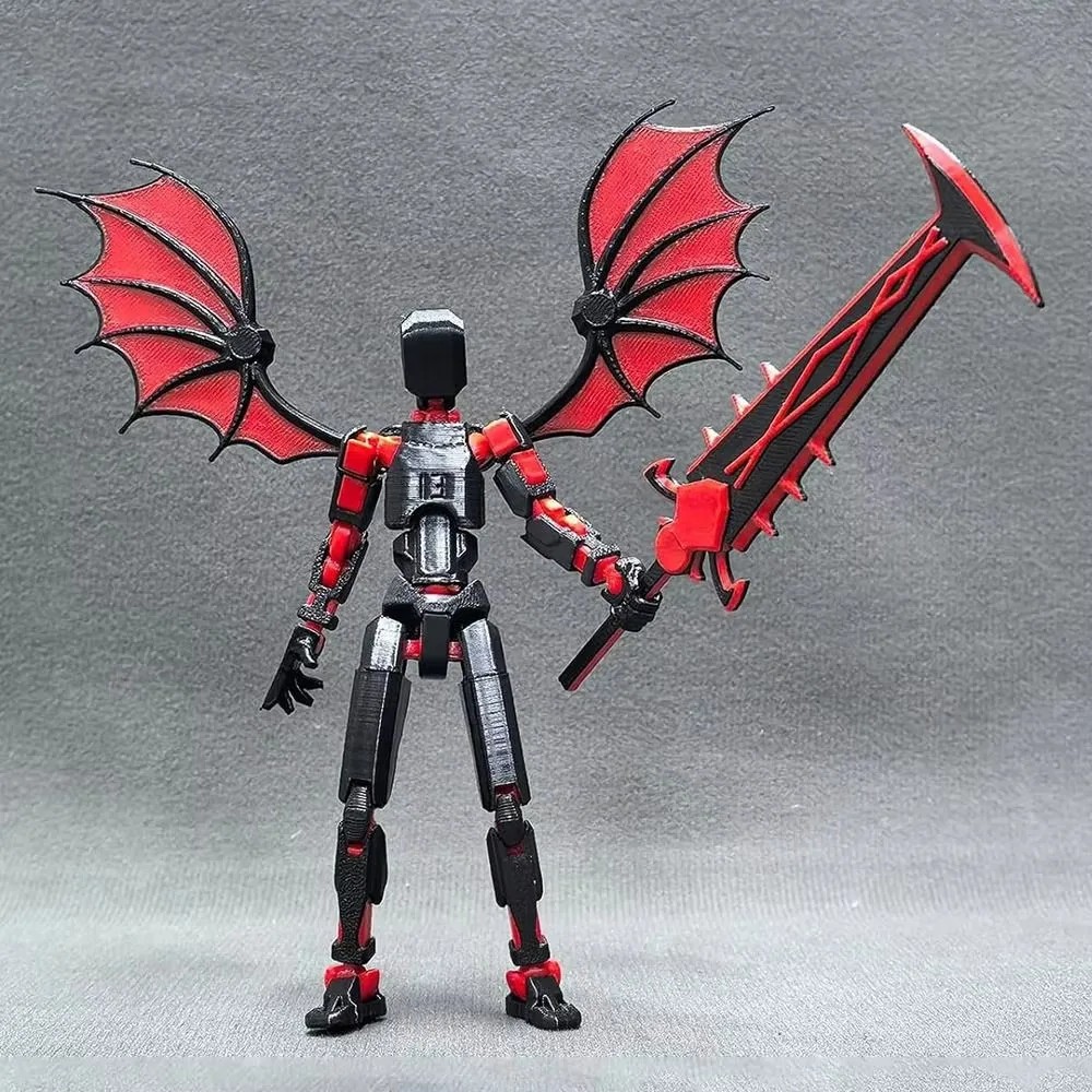 3D Printed Reaper Robot Model  Multi-Jointed Movable Desktop Decoration Action Figure