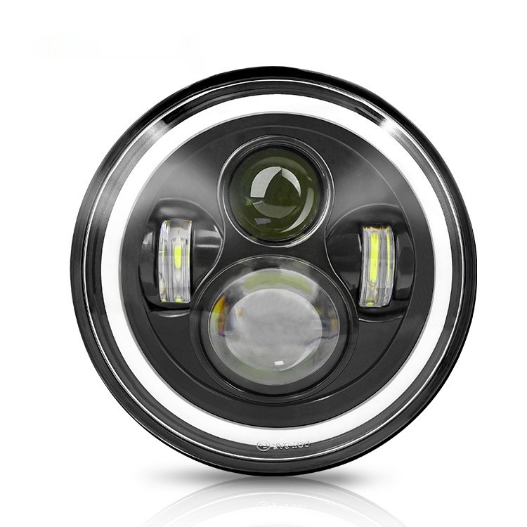 Modified 7-inch RGB Angel Eye LED 50W Large Vehicle Light Work Light