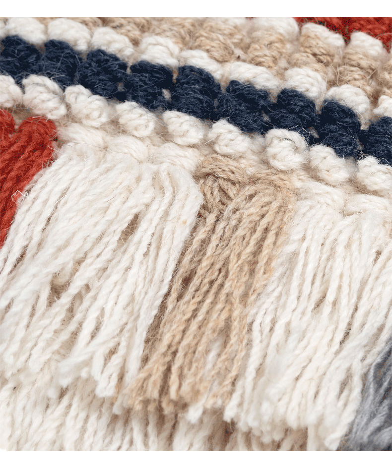 Style Wool Throw Pillow Sofa Cushion Cushion