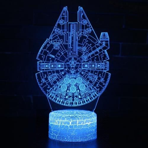 Star Wars 3D Night LED Light, Power By USB, 7 Changeable colors