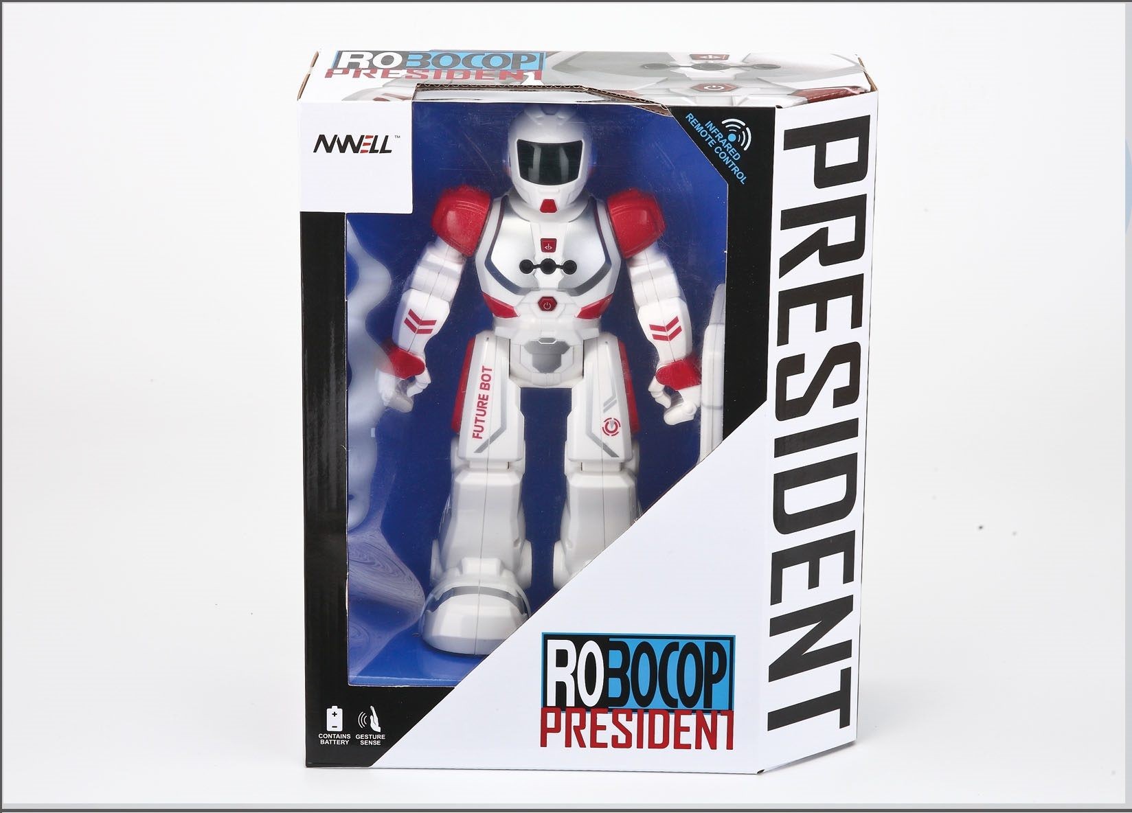 Remote control Robot with Hand sensing, Music, Program and Rechargable.