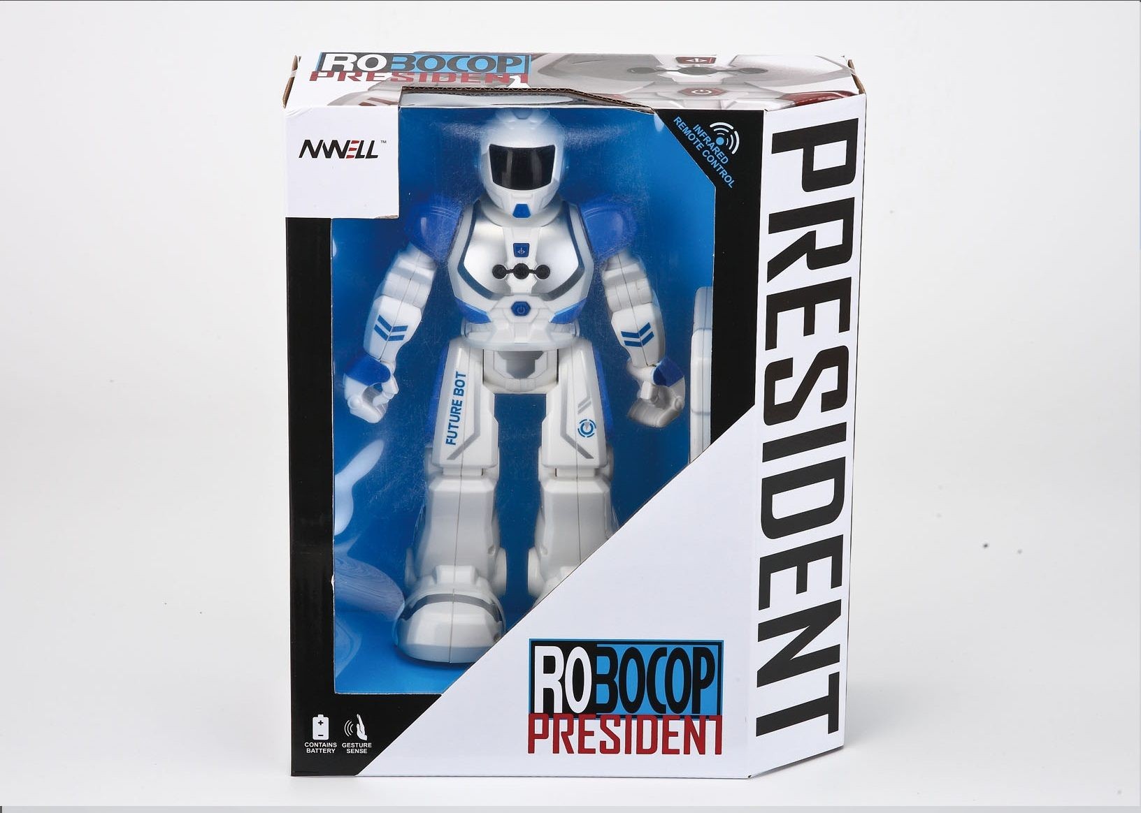 Remote control Robot with Hand sensing, Music, Program and Rechargable.