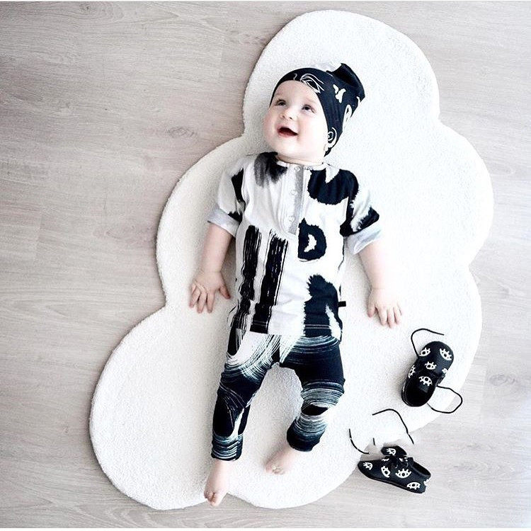 Ins Nordic Cute Cloud Carpet Floor Mat Baby Game Crawling Mat Anti-Fall Mat Home Soft Carpet Floor Mat