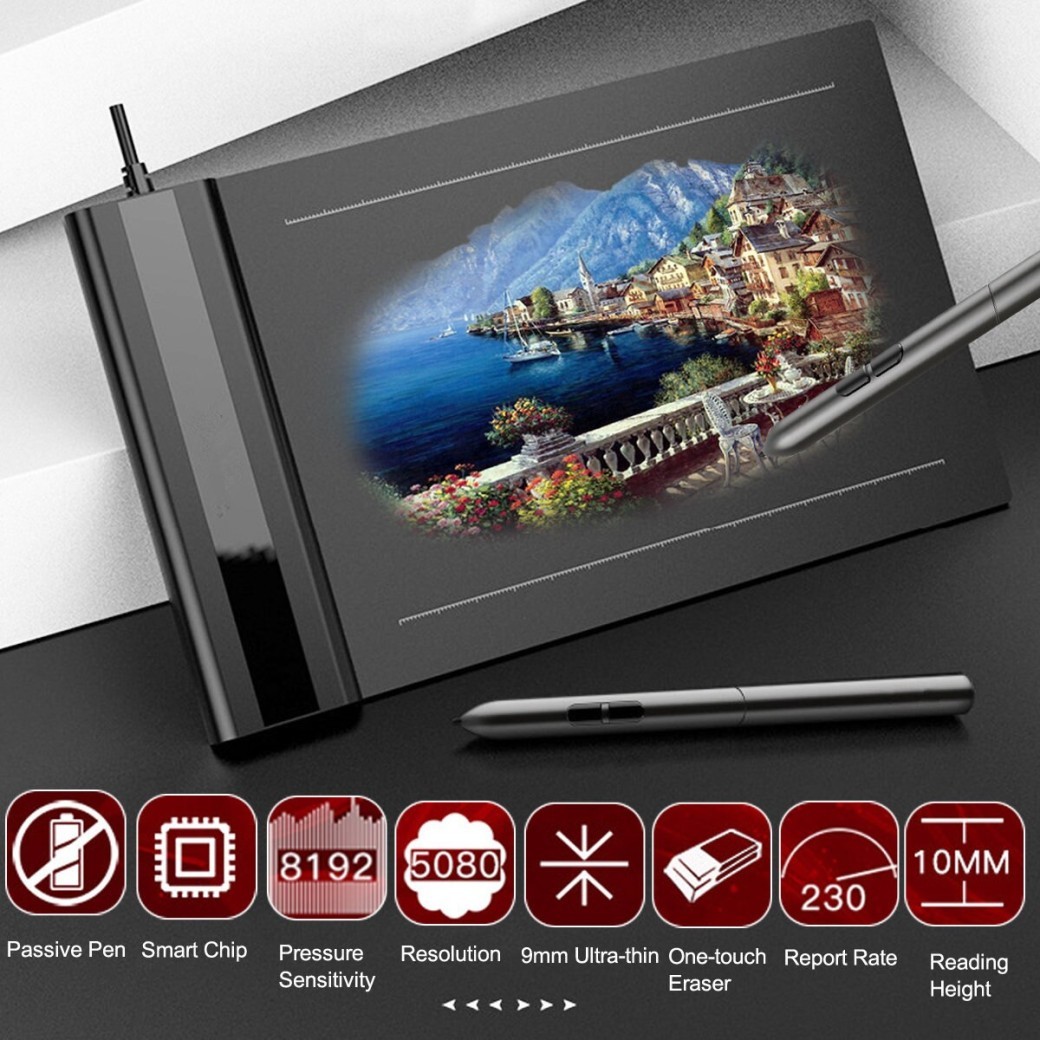 Black Electronic Drawing Board